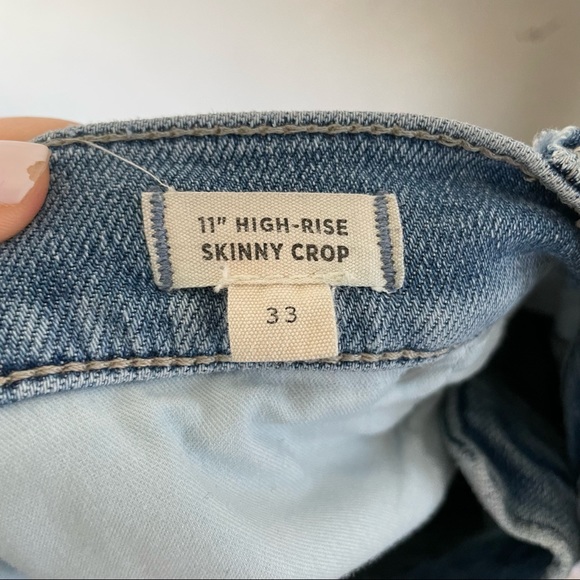 Madewell 11” High Rise Skinny Crop Jeans Light Wash - Picture 5 of 6